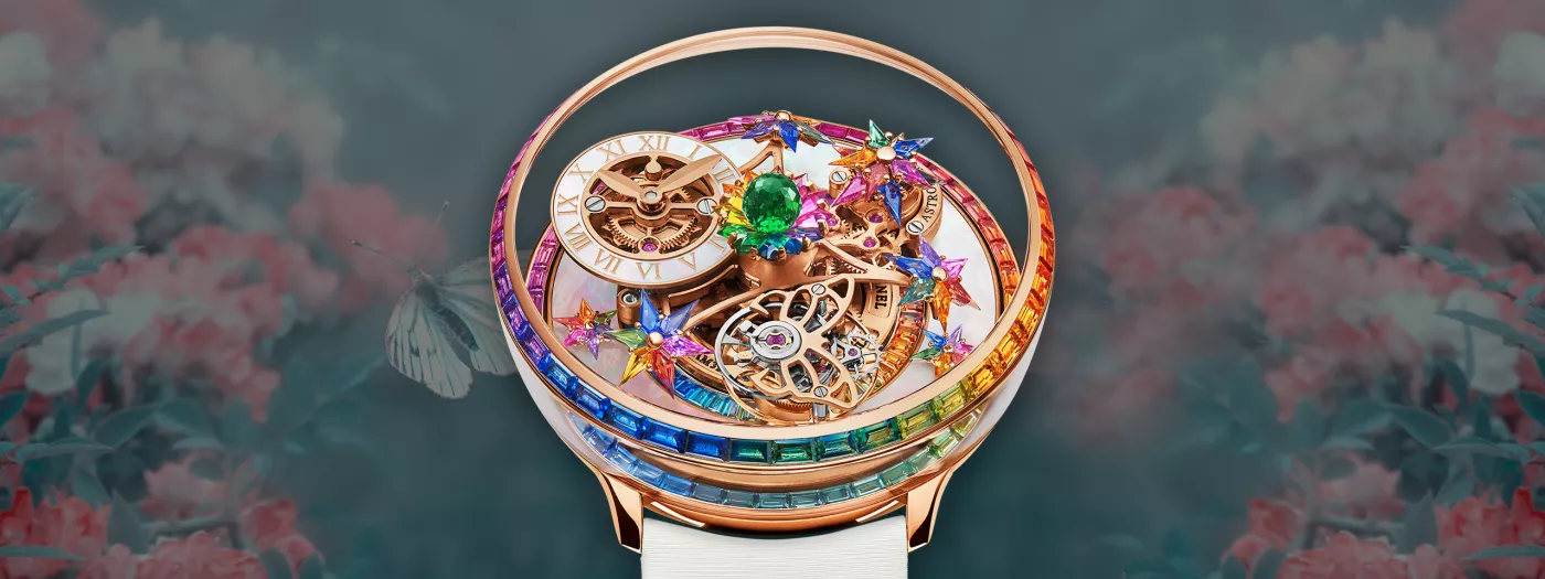 FLEURS DE JARDIN RAINBOW 440 000 Watch Jacob Co